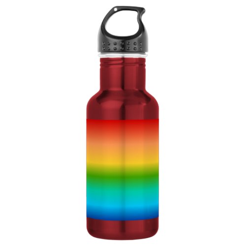 Colorful Rainbow color gradient Stainless Steel Water Bottle