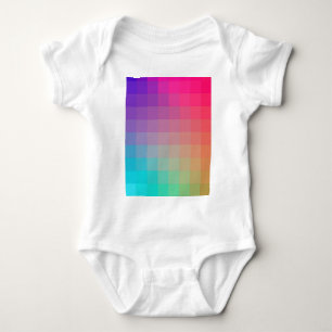Colorful Rainbow Colors Gradient Design Baby Bodysuit