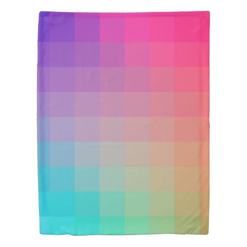 Colorful Rainbow Colors Gradient Design Duvet Cover
