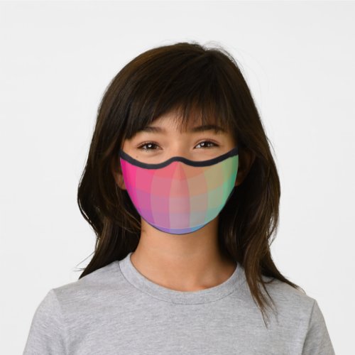Colorful Rainbow Colors Gradient Design Premium Face Mask