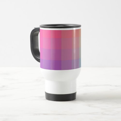 Colorful Rainbow Colors Gradient Design Travel Mug