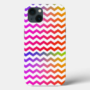 Colorful Rainbow Colors Wave pattern iPhone 13 Case