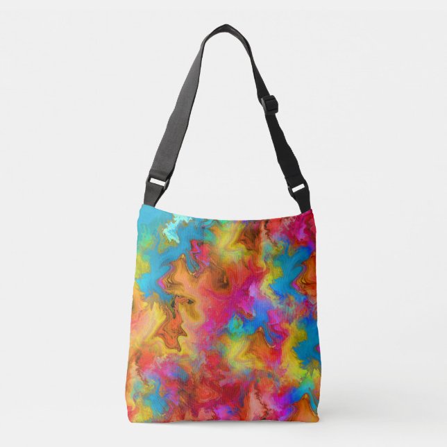 colorful rainbow crossbody bag (Front)
