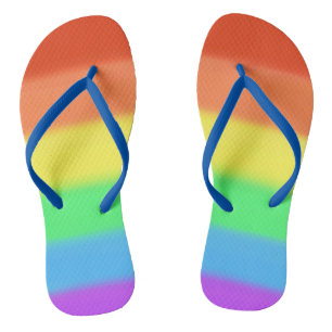 Colorful Rainbow Custom FlipFlops