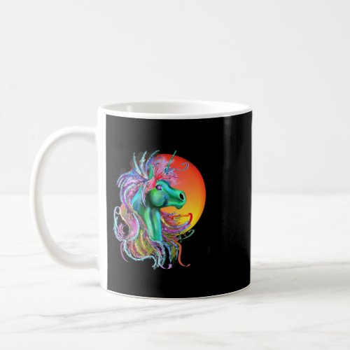 Colorful Rainbow Cute Unicorn Galaxy Coffee Mug