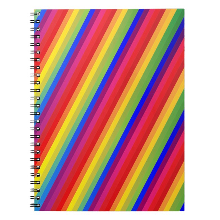 Colorful Rainbow Design Notebook