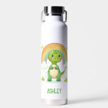 Colorful Rainbow Dino With Kids Name