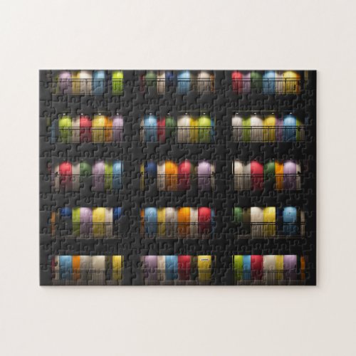 Colorful Rainbow Doors at Night Tokyo Photo Jigsaw Puzzle