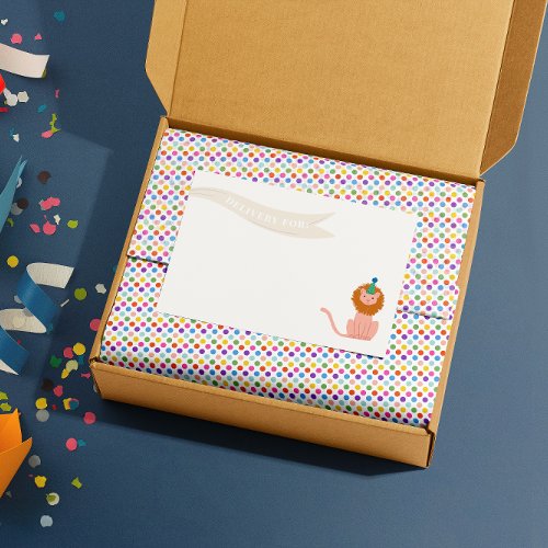 Colorful Rainbow Dot Patterned Tissue Paper
