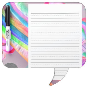 Colorful Rainbow Dry Erase Board