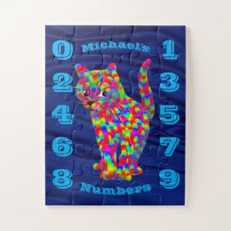 Colorful Rainbow Fantasy Cat Numbers Learning