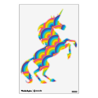 Colorful Rainbow Fantasy Unicorn Wall Decals