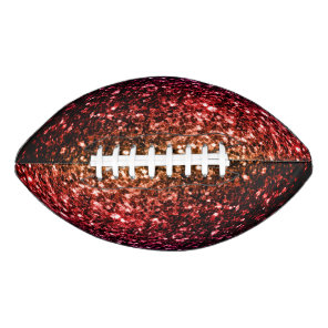 Colorful Rainbow faux glitter sparkles bling Football