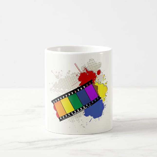 Colorful Rainbow Filmstrip Pop Art Coffee Mug (Creator Uploaded)