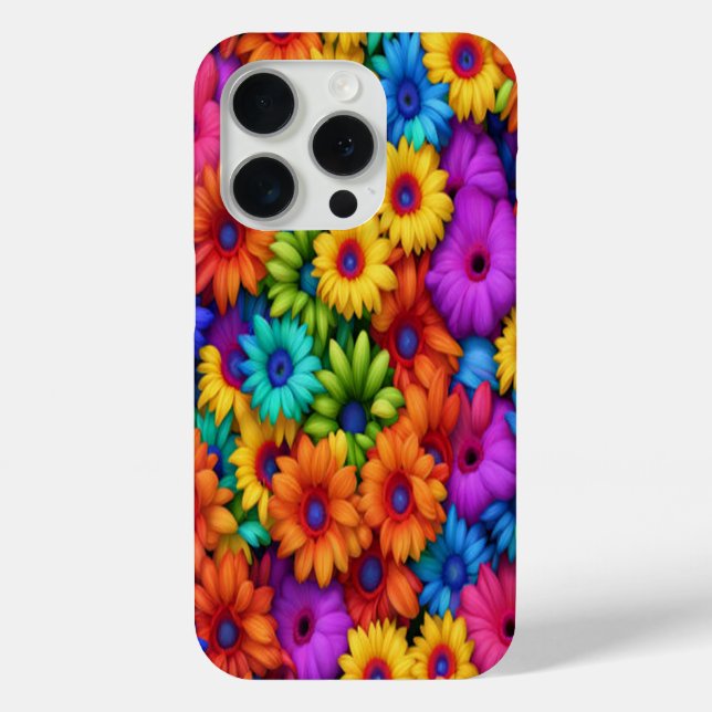 Colorful Rainbow Floral #22 - iPhone Cases (Back)