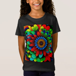 Colorful Rainbow Flower 104 T-Shirt