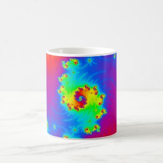 Colorful Rainbow Fractal Art Coffee Mug