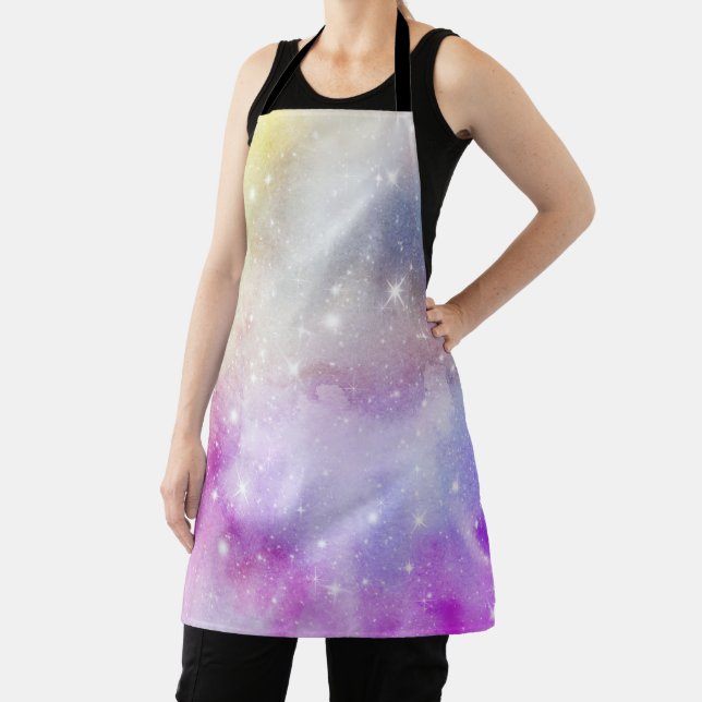 Colorful Rainbow Galaxy Pattern Apron (Insitu)