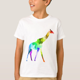 Colorful rainbow giraffe gift animals T-Shirt