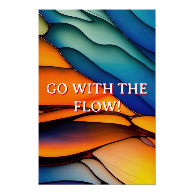 Colorful Rainbow Glass Poster (Front)