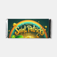 Colorful rainbow gold Saint Patrick's Day