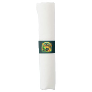 Colorful rainbow gold Saint Patrick's Day Napkin Bands