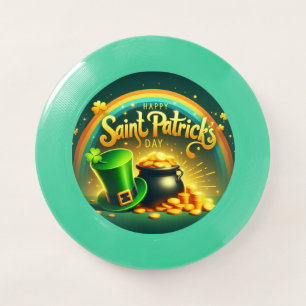 Colorful rainbow gold Saint Patrick's Day Wham-O Frisbee