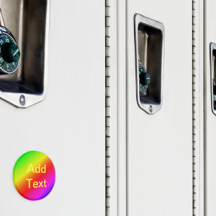 Colorful Rainbow Gradient Diagonal Blend Magnet