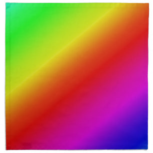 Colorful Rainbow Gradient Diagonal Blend Napkin