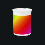 Colorful Rainbow Gradient Diagonal Blend Pitcher<br><div class="desc">Custom design product with a colorful pattern. Personalize this template with your artwork. Transfer this design to any item.</div>