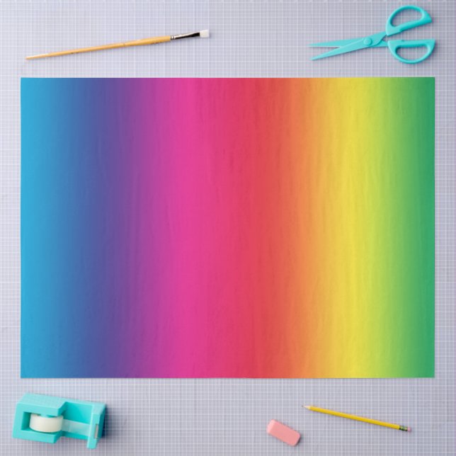 Colorful Rainbow Gradient  Tissue Paper (Craft)