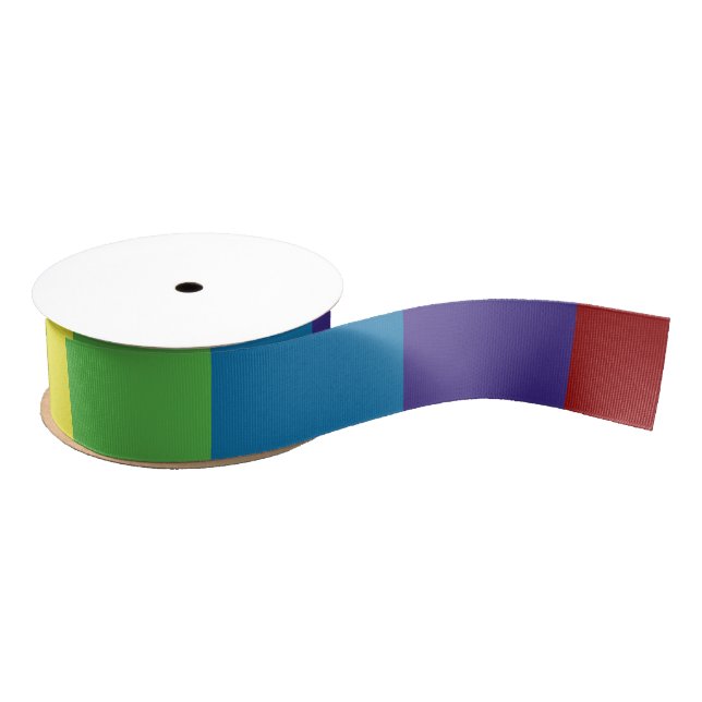 Colorful Rainbow Grosgrain Ribbon (Spool)