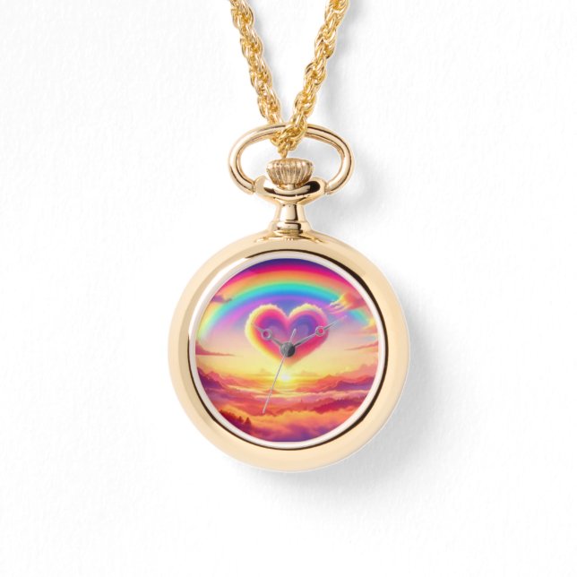 Colorful Rainbow & Heart Watch (Front)