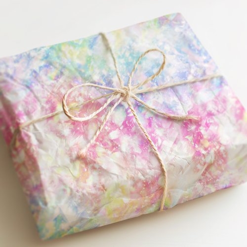 Colorful Rainbow Holographic Iridescent Crystal Tissue Paper