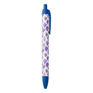 Colorful Rainbow Icon Patterns Pen