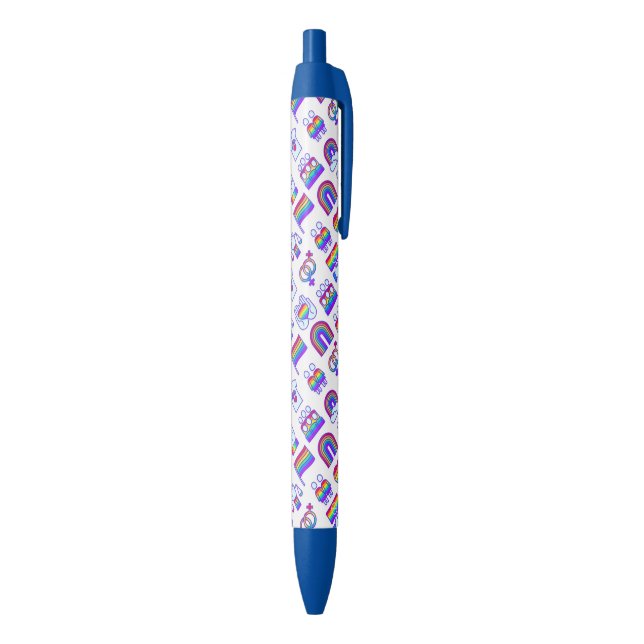 Colorful Rainbow Icon Patterns Pen (Bottom (Vertical))