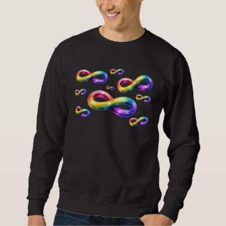Colorful Rainbow Infinity Signs Sweatshirt