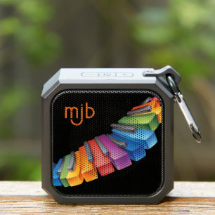 Colorful Rainbow Keyboard Musician Bluetooth Speaker