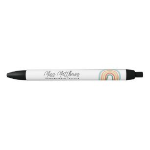 Colorful Rainbow Kindergarten Teacher School Pen
