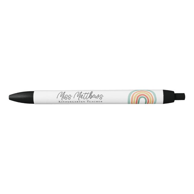 Colorful Rainbow Kindergarten Teacher School Pen (Front)