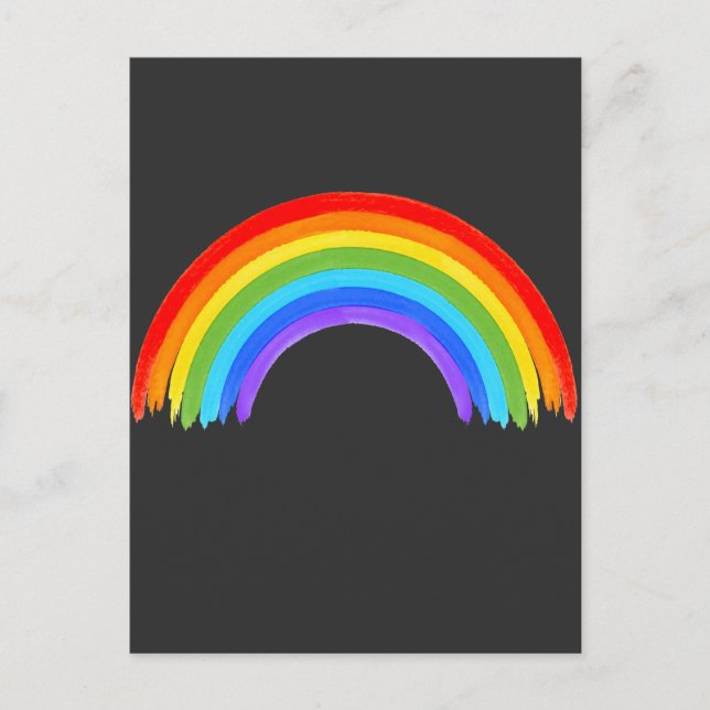 Colorful Rainbow LGBT Equal Rights Love Postcard (Front)