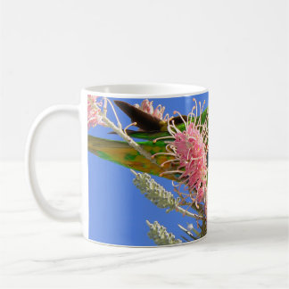 Colorful Rainbow Lorikeet Bird Eating Nectar Coffee Mug