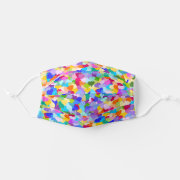 Colorful Rainbow Love Hearts pattern Cloth Face Mask