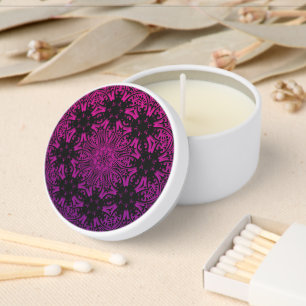 Colorful Rainbow Mandala Mini Candle Favors