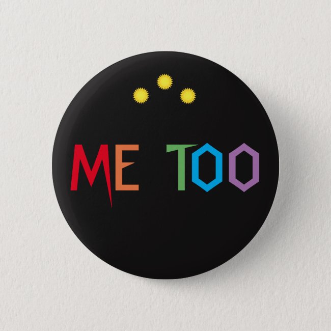Colorful Rainbow Me Too Button