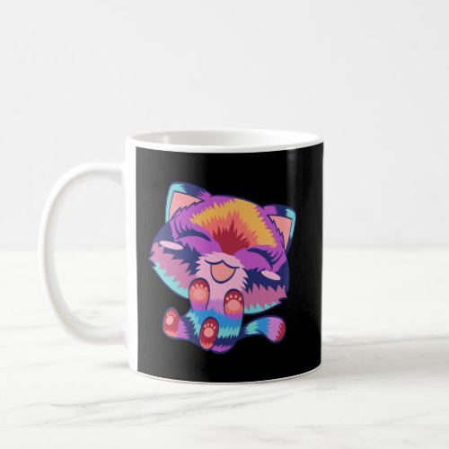 Colorful Rainbow Meow Pet Cat Collection Coffee Mug