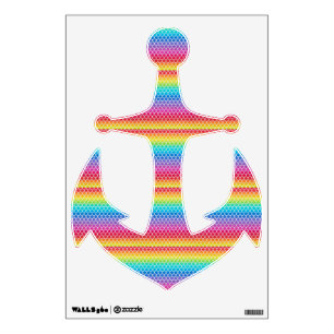 Colorful Rainbow Mermaid scales Wall Decal
