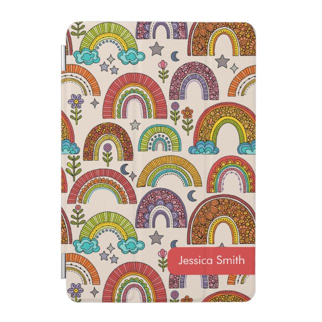 Colorful Rainbow Mini iPad Cover (Front)