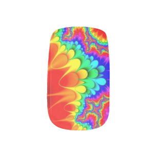 Colorful Rainbow Minx Nail Wraps