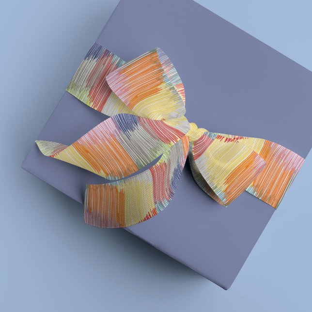 Colorful Rainbow Modern Fringe Satin Ribbon (Colorful rainbow Modern Fringe ribbon)